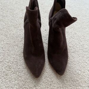 Splendid Chocolate Suede Ankle Booties